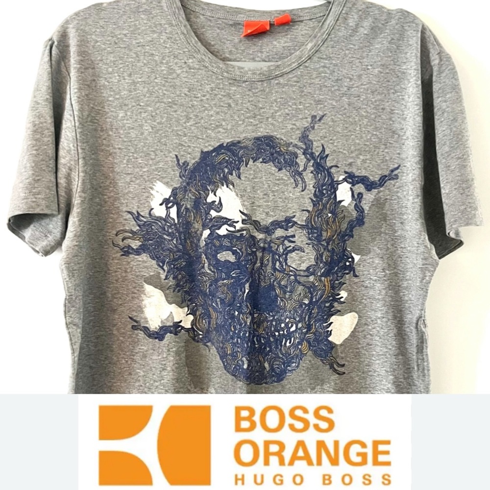 BOSS Orange Tshirt with Skull Graphic